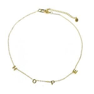 NEW GOOD WORKS women's hope necklace in gold